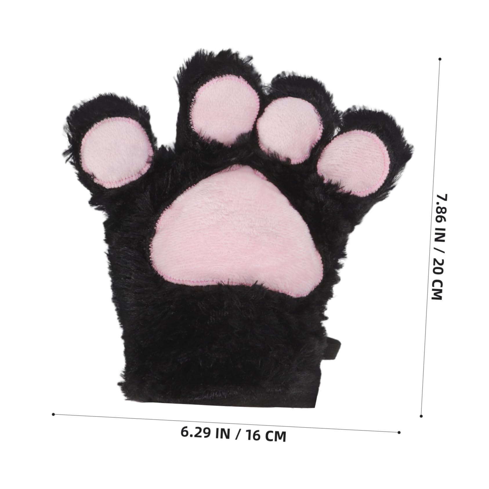 Katzenpfoten Handschuhe aus Plüsch für Mädchen Warme Niedliche Cosplay Katzenkrallenhandschuhe mit Süßem Design für Winter und Kostüm