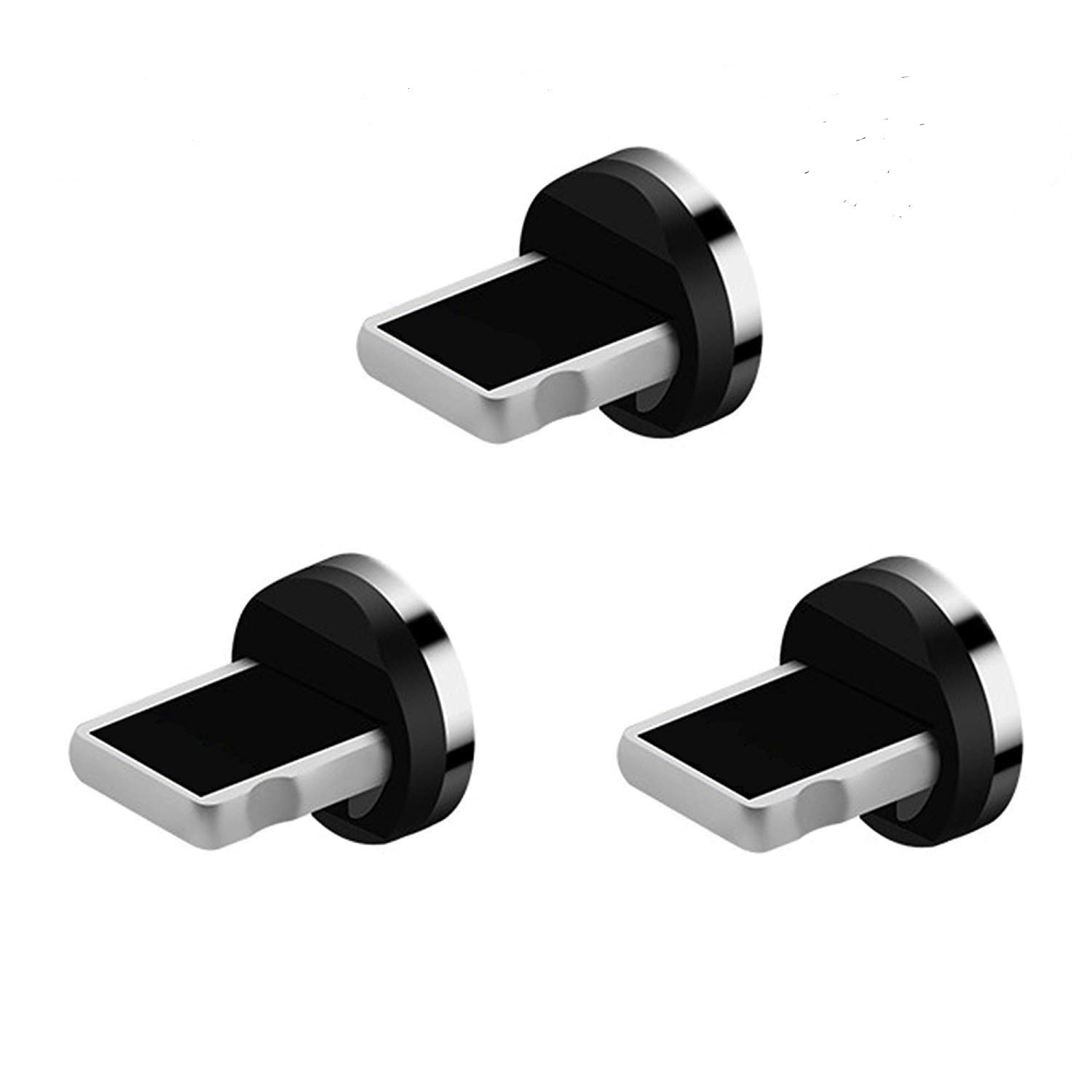 Magnetic Phone Cable Adapter Connector Tips Head for i Products Phone Pad Tablet Devices,Compatible for i-Product X,Xs,Max,8, 8 Plus,7, 7 Plus 6, 6 Plus, 6s, 6s Plus, 5, 5c, 5s. (i product connector)