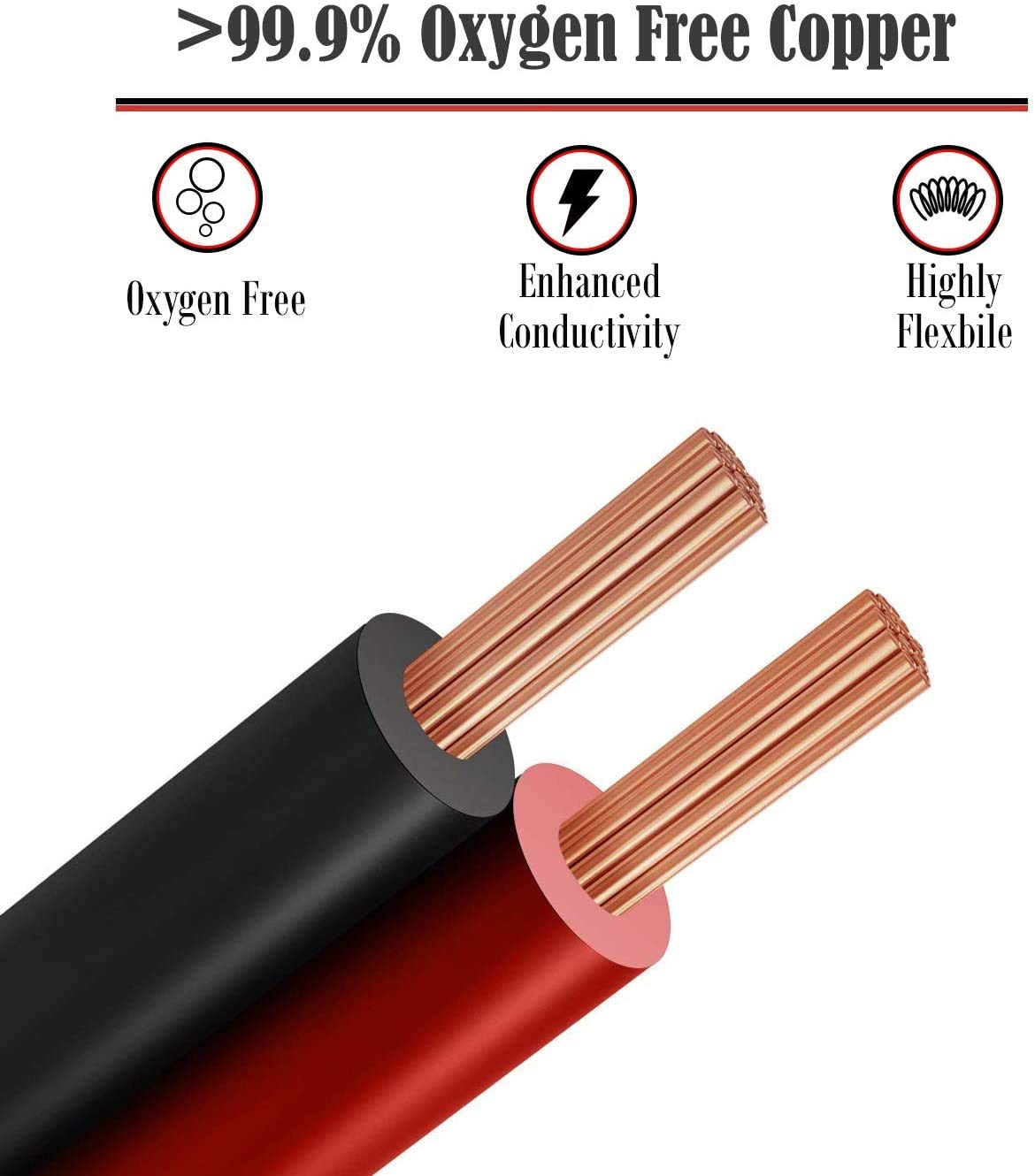GS Power 300ft 16 Gauge Wire Oxygen Free Pure Copper Primary Wire, 50ft Roll, 6 Colors, OFC 12v 16AWG for Automotive Audio Video Electric Trailer Stereo RC Car Home Theater LED Lamp Wiring Electrical - Image 3