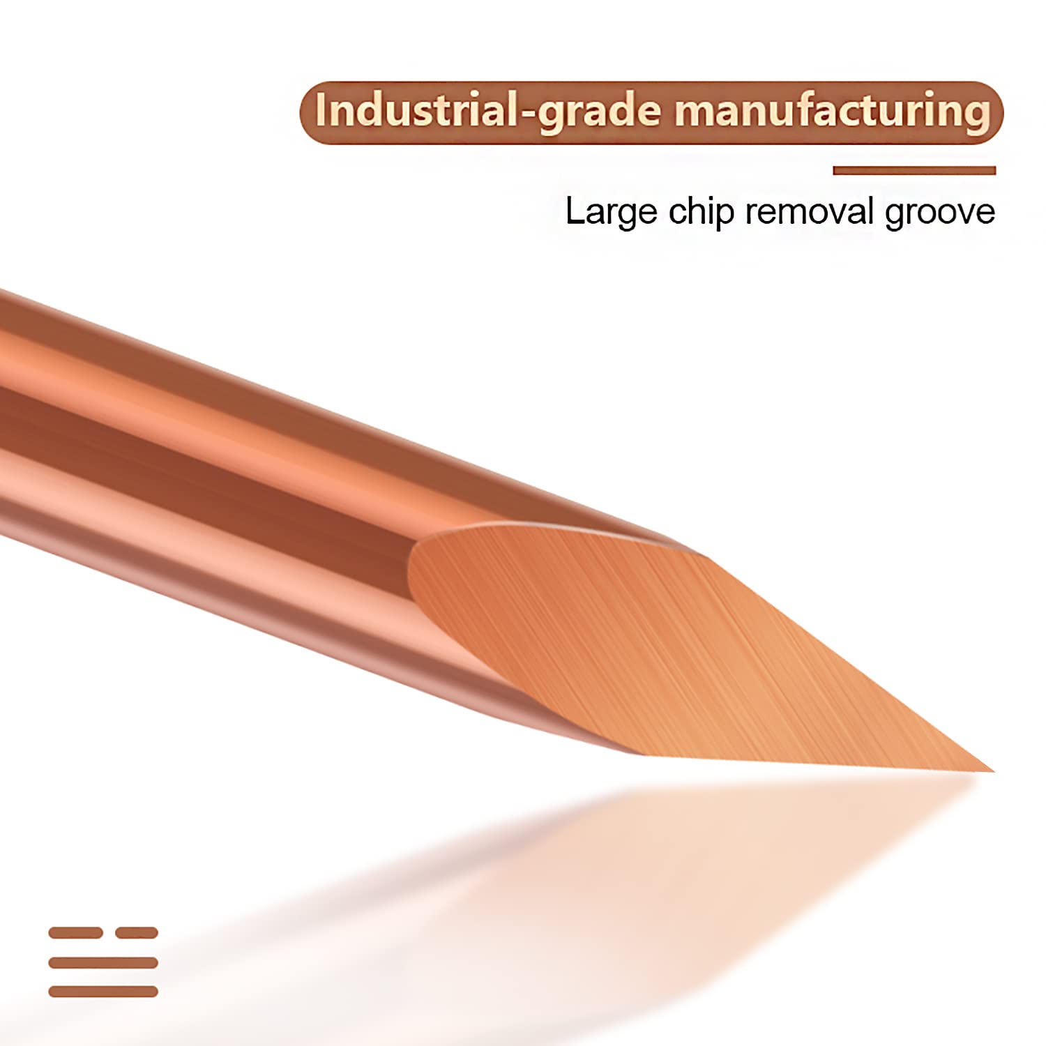 10Pcs TiCN Coated 3-Edge Pyramid Bit, 1/8” Shank Carbide CNC Router Bit Engraving End Mill Cutter| 20/30/45/60/90 Degrees, 0.1mm Tip