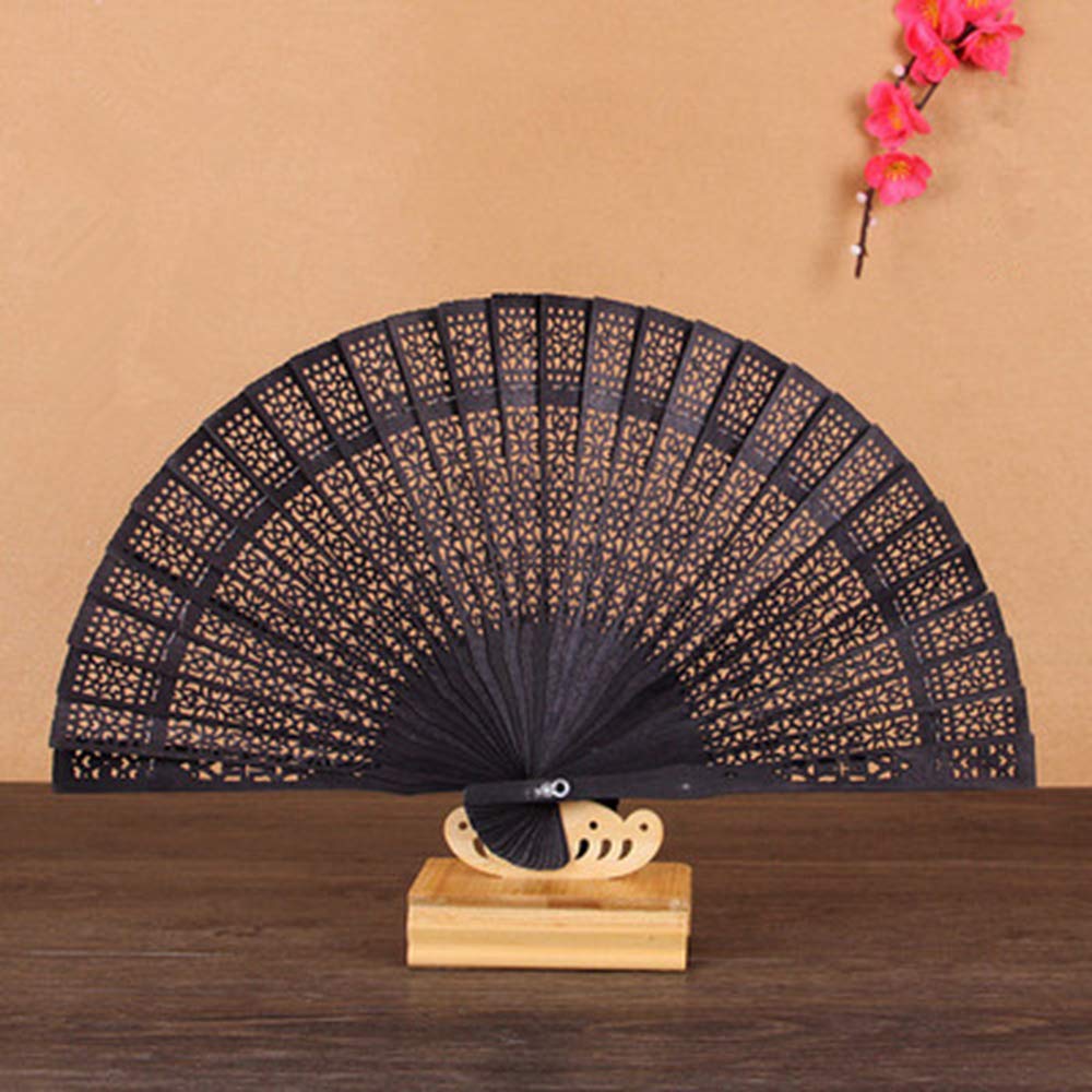 Amazon.co.jp: [N-K] ヴィンテージ無地中空彫刻扇子注目のギフト