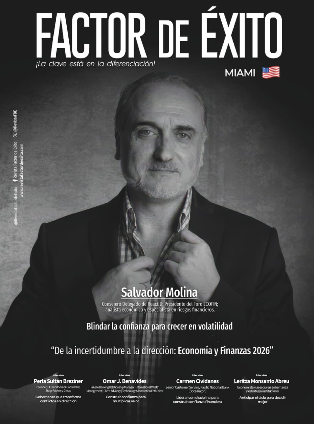De la incertidumbre a la dirección: Economía y Finanzas 2026. Edición #20 Miami (Revista Factor de Éxito Miami)