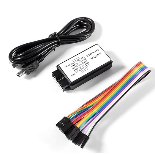 Logic Analyzer 24MHz 8CH with USB Cable for Arduino ARM FPGA M100 SCM ...