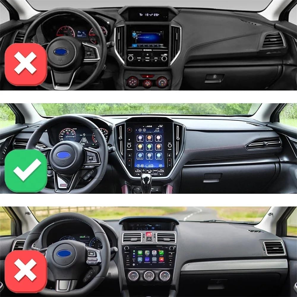 Tappetino Copri cruscotto, Tappetino per cruscotto, Subaru Crosstrek 2024/2025, Tappetino Antiscivolo con Protezione Solare Il cruscotto