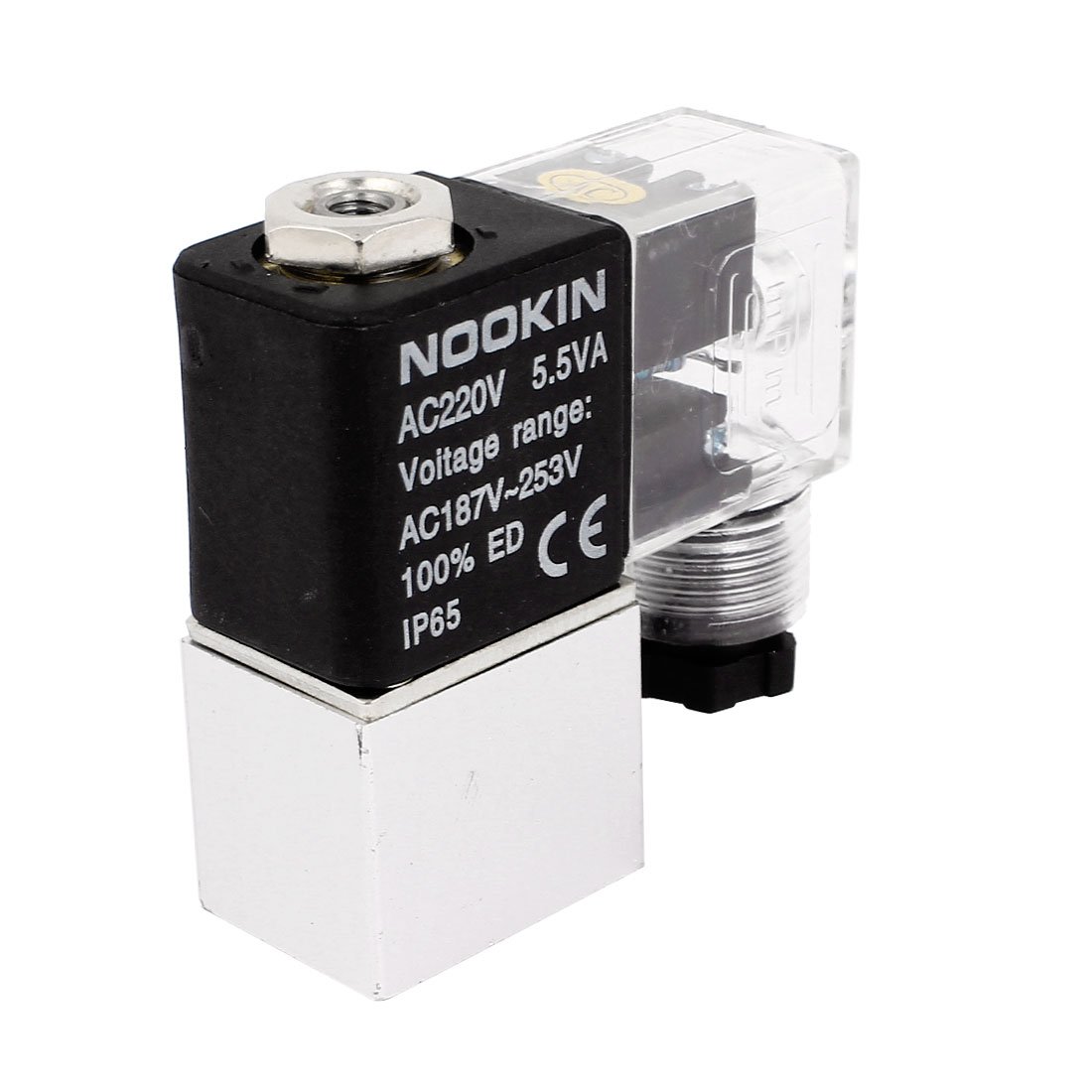 OFBMXGKAO 1/8 Inch Pneumatic Silence Electric Solenoid Air Valve Coil AC 220V