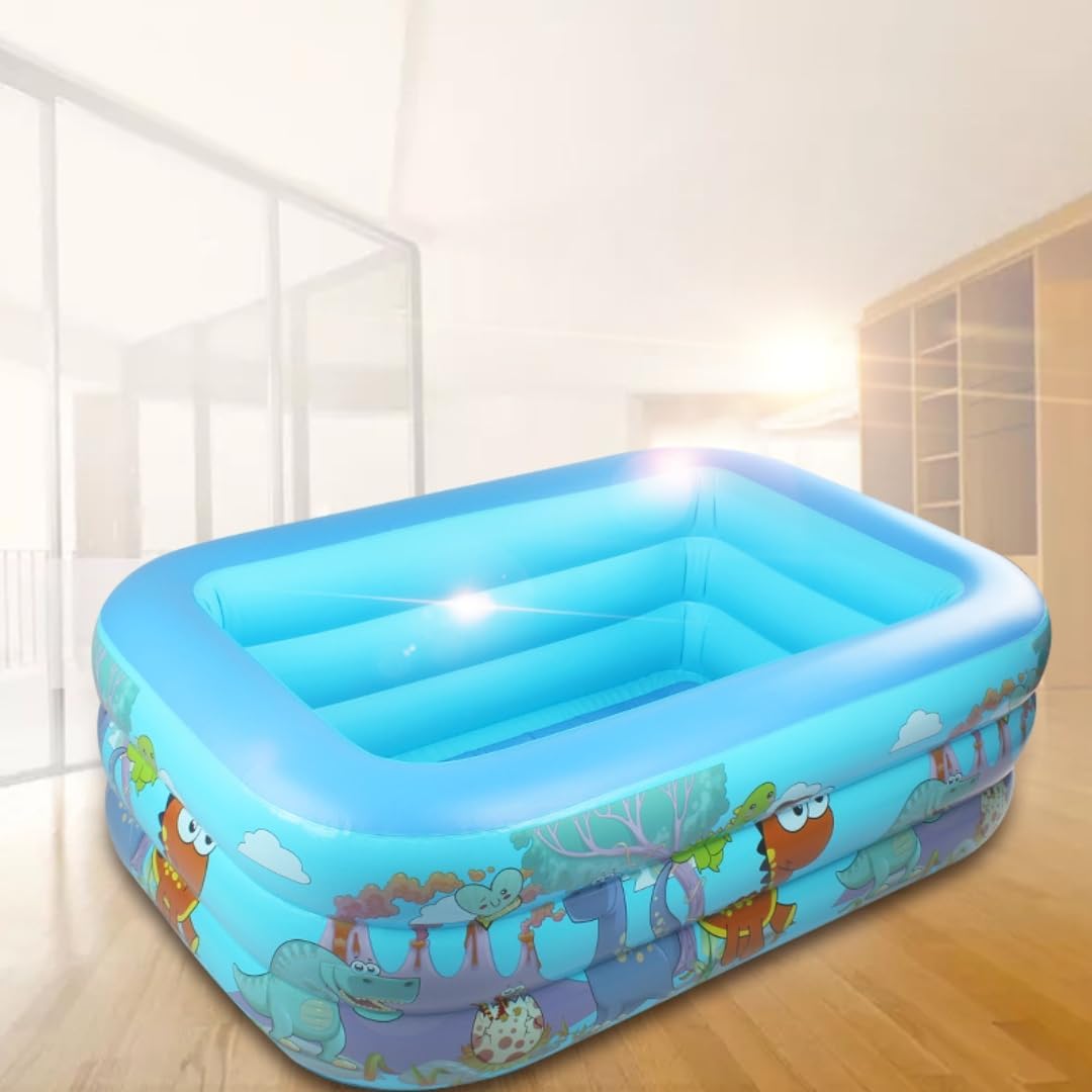 Kids Pool Baby Inflatable Pool Bath Outdoor Pool Kids Family Lounge Pool Inflatable Pool, Kids Pool 59 "x 41.3" x 20 "Seaworld Kids Pool, Kids Blow Pool, Backyard, Garden, Outdoors, Party