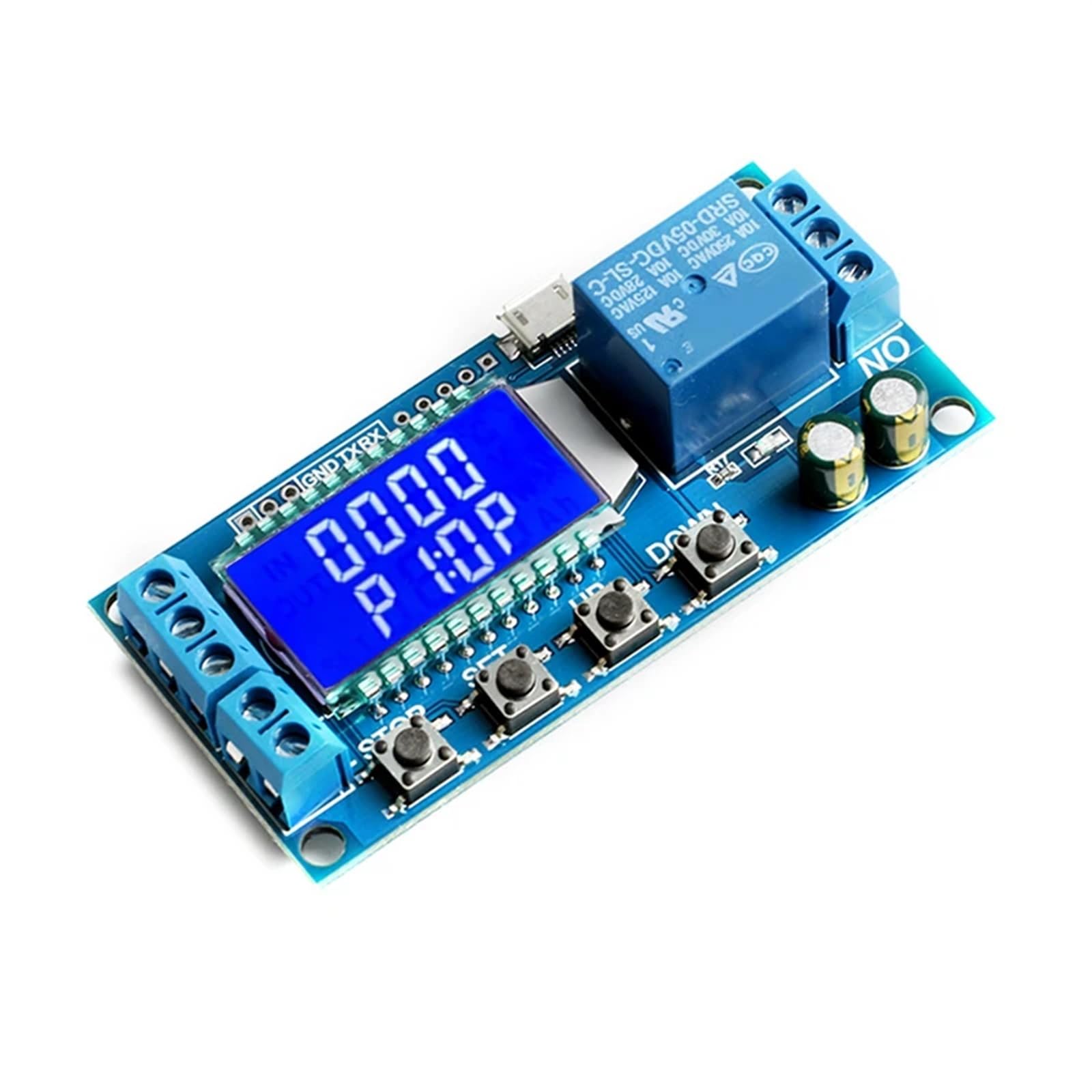 Module de commutation temporisé XY-LJ02 à affichage LCD avec fonction cycle automatique