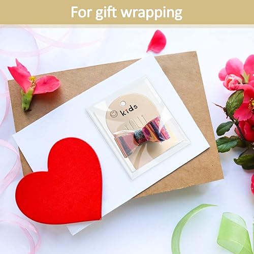 Miniatura 7 de 400 bolsas de celofán autosellantes  Envolturas individuales de galletas autoadhesivas de 4 x 6 pulgadas, bolsas de celofán selladas, bolsas de