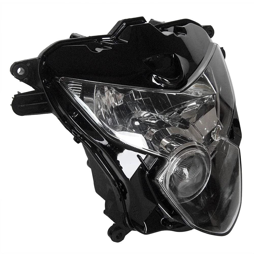 Motorcycle Headlight Headlamp Assembly Compatible with Suzuki GSX-R750 2004 2005 GSXR 600 GSX-R 750 2004 2005 GSXR600 GSXR750 04 05 Motorbike Headlight Front Head Lamp Clear