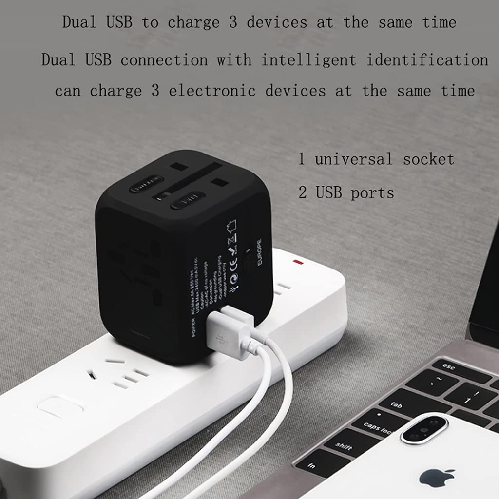 Światowa adapter uniwersalny, przenośny przenośny konwerter gniazd, adapter Gniazdo podróży Universal Converter Plug (Color : B)