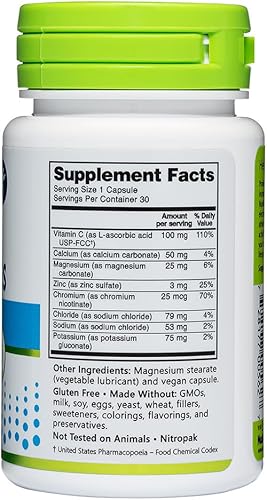 Miniatura 3 de NutriBiotic Electrolitos esenciales, cápsulas de 30 unidades, botella de gran tamaño de viaje, ayuda a un mayor rendimiento y una recuperación más
