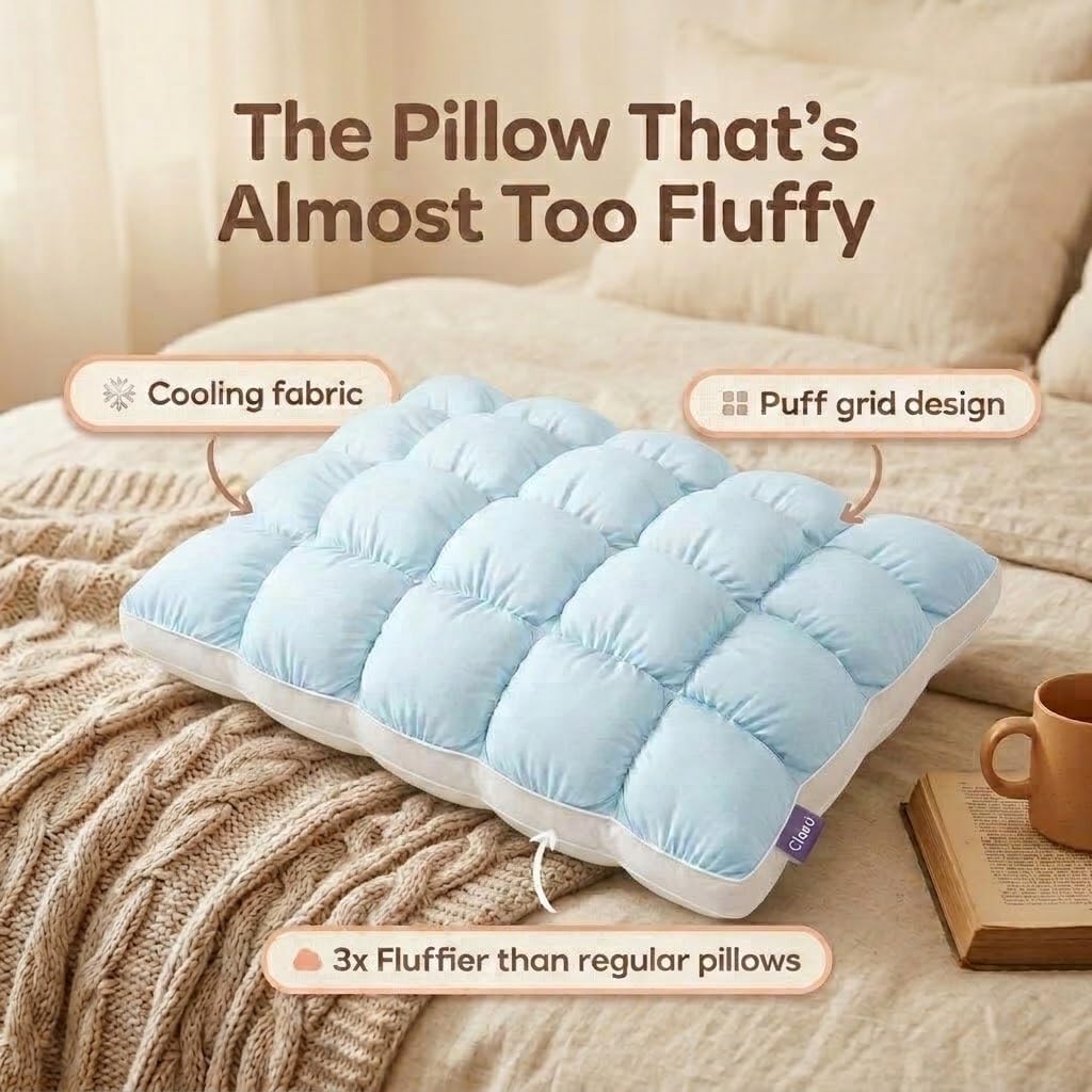 Cooling Pillows Double-sided Ice Silk Cloud Bed Pillow for Sleeper Sleeping