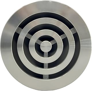 Brixwell Speak Thru Device, 6" Diameter, Brushed Stainless Steel Finish