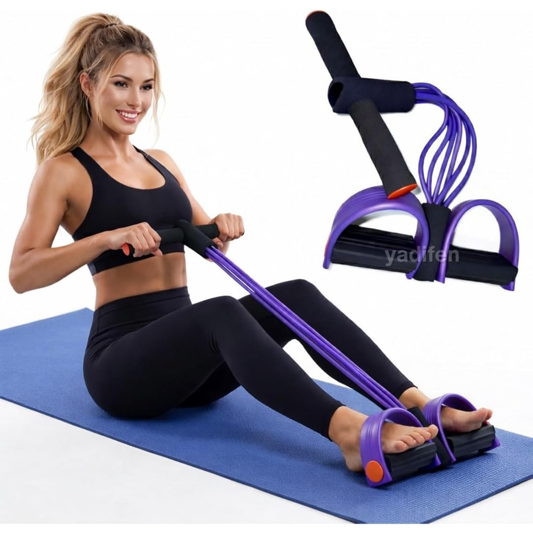 Yoga Pedal Puller for Exercise, Multifunction Resistance Band Leg Equipment, Pull Reducer Paddle for Women & Men (Pack of 1)-image-34