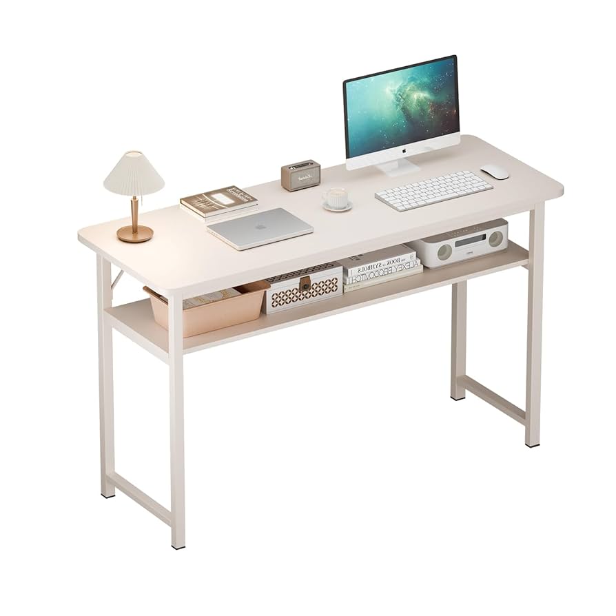 【省スペース机】細長いテーブル 2段収納 幅40cm 狭い空間 狭 Amazon | PQNLXLN【省スペース机】細長いテーブル 2段収納 幅