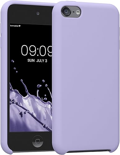 kwmobile Funda de silicona TPU compatible con Apple iPod Touch 6G 7G (6 y 7 generación), funda protectora suave y flexible, color lavanda