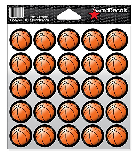 Amazon.com - Award Decals Basketball Sticker Set (100 Decals) 1
