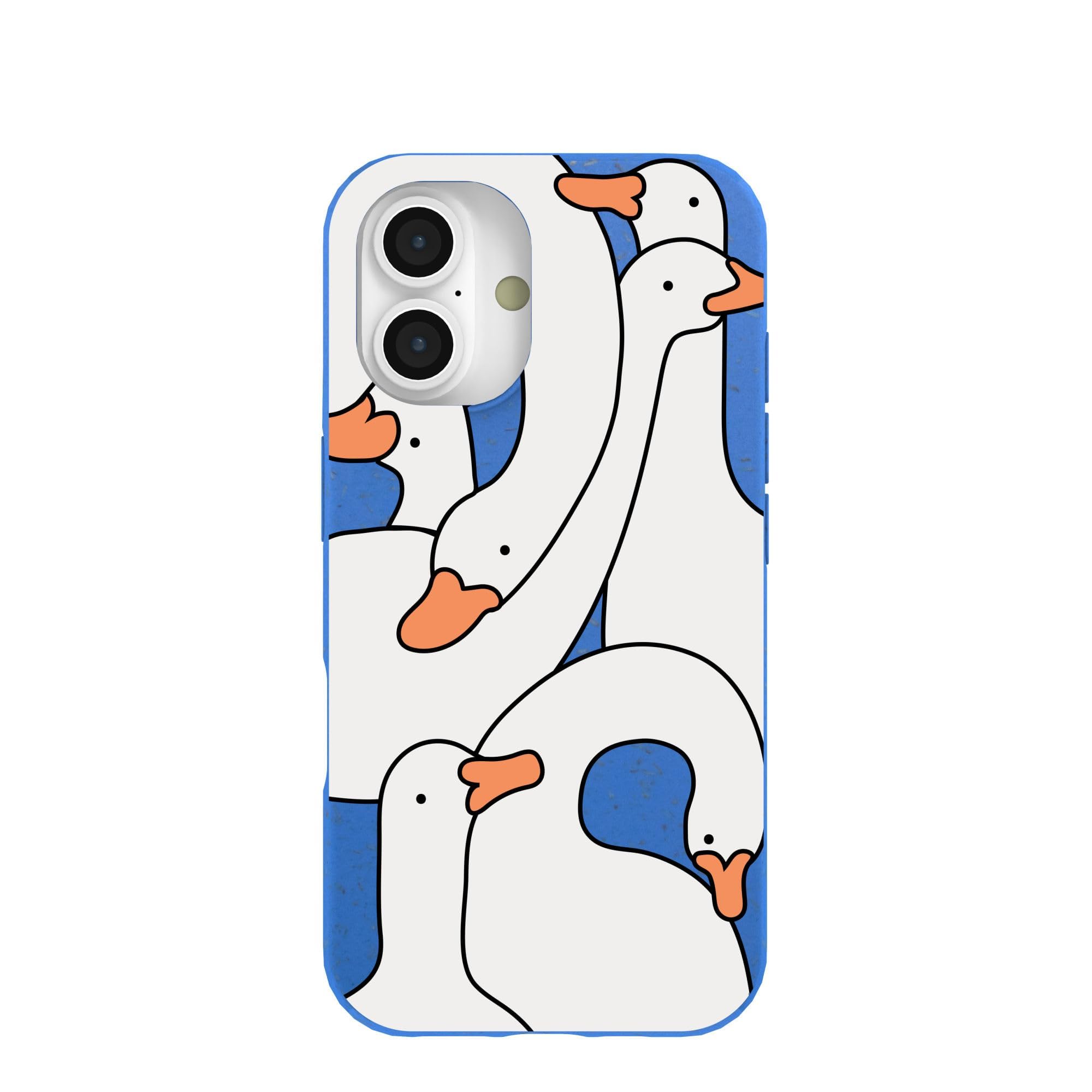 Pela | Phone Case Compatible with iPhone 16 | Limited Edition | Supports Wireless Charging | Cute Eco Friendly | Silly Goose
