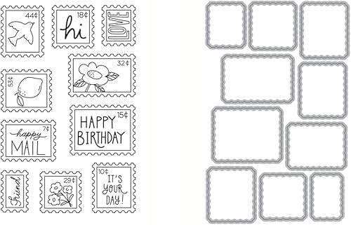 First Class by Julie Ebersole, Essentials by Ellen - Combo de sellos y troqueles transparentes First Class by Julie Ebersole, Essentials by Ellen - Combo de sellos y troqueles transparentes