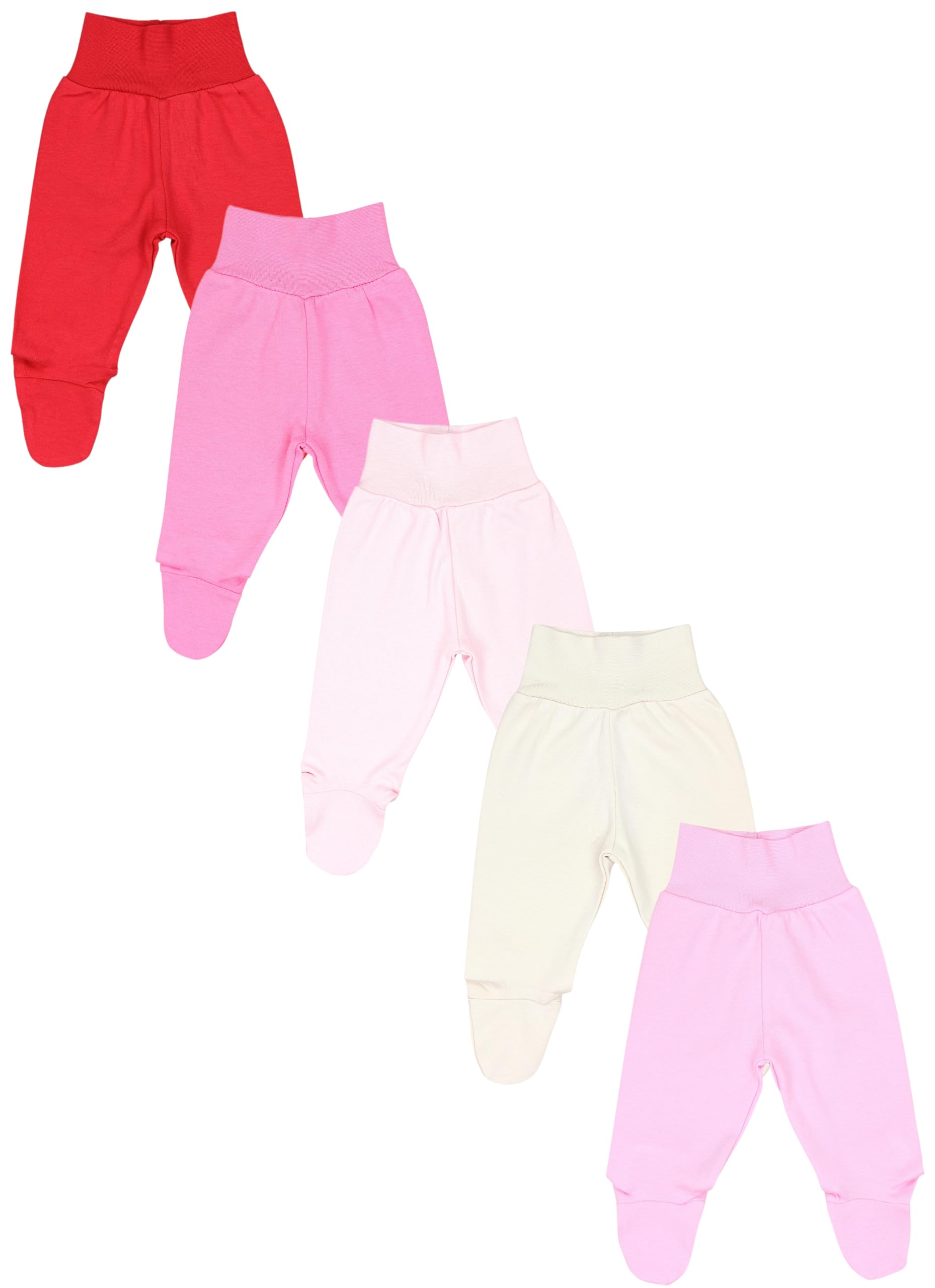 TupTam Pantaloni con Piedini per Neonati Confezione da 5 pz