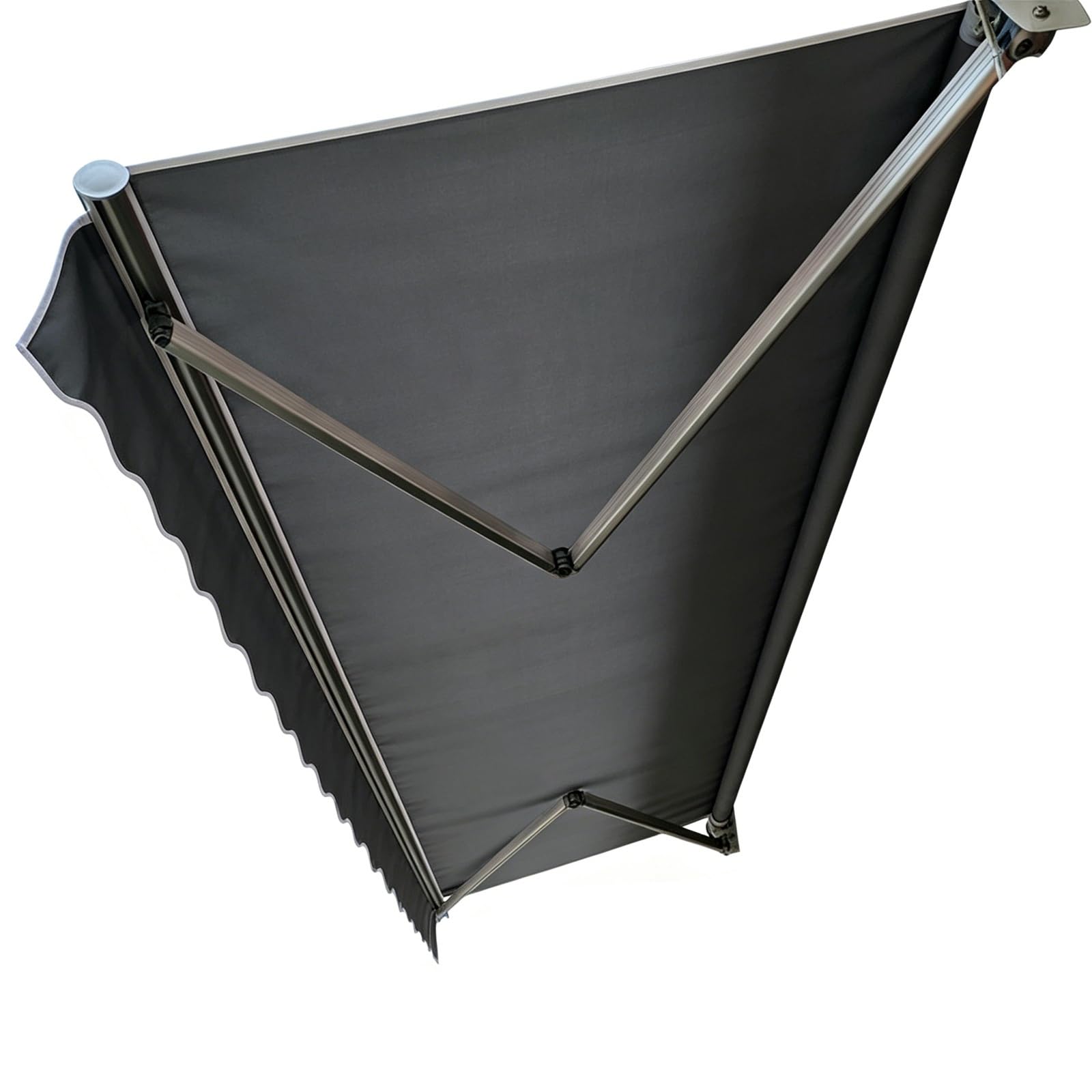 Telo Di Ricambio Per Tenda Da Sole Per Esterno AntiUV(Gray,280x200cm) | copertura di ricambio per Tenda da Sole a Bracci Estensibili Avvolgibile, Poliestere con mantovana Solo tessuto