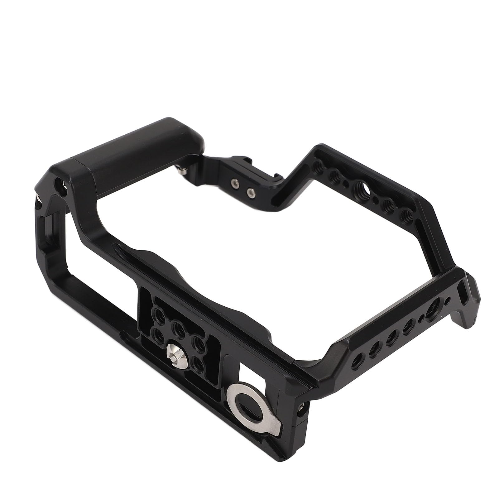 Stabilizzatore Video con Gabbia per Rig, Gabbia per Fotocamera Portatile in Lega di Alluminio con Fori Filettati 1/4 3/8 per le Riprese