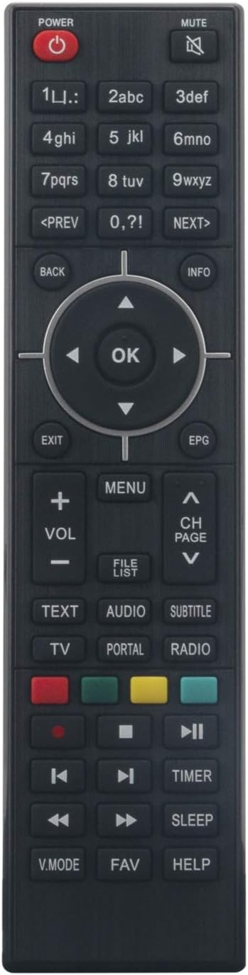 VINABTY Remote Control Replacement for Zgemma single tuner 4k staellite receiver Zgemma Star H5 H2S HS H2H H52TC H4 H7 HS H2S H2H H4 H5 H7 H7C H52TC HS /H2S /H2H /H5 /H5.2S Zgemma H9s H9.2s H9.2H H9