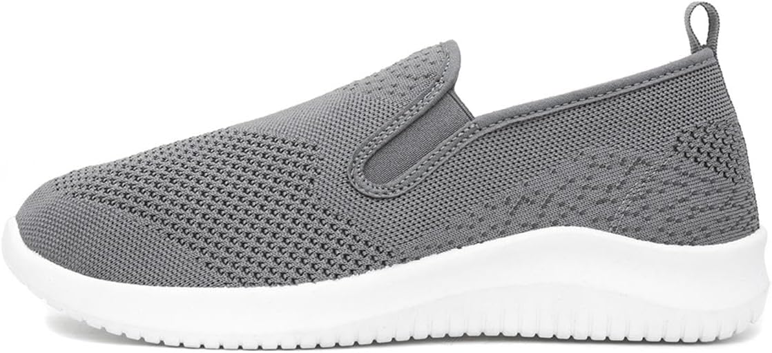 XL Elijah Mens Grey Slip On Canvas Shoe