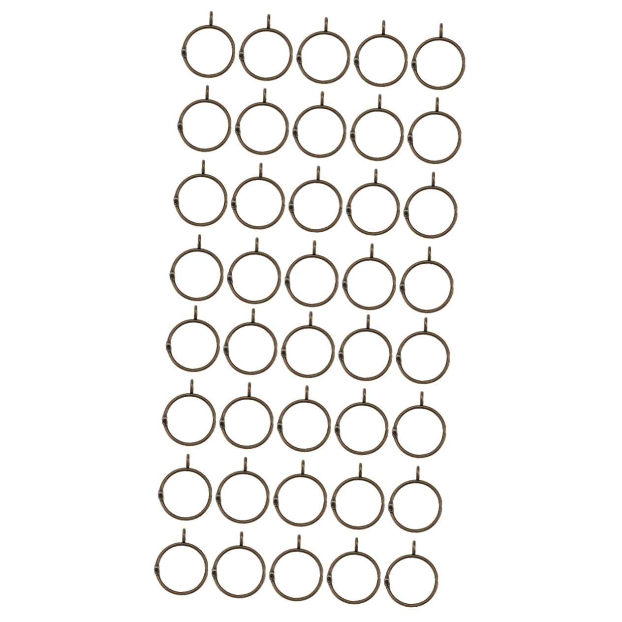 Anillos abiertos para cortinas de hierro prácticos de interior 1