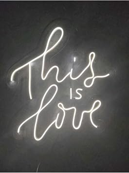 This Is Love Neon Tabela Neon Duvar Dekorasyonu Dekoratif Ayd nlatma