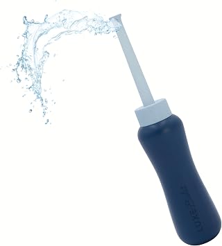 LUXE Bidet Portable Travel Bidet, 450mL Capacity | Non-Slip, Ergonomic Bottle, Retractable Nozzle, High-Quality Storage Bag
