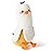 PEACH CAT Banana Duck Plush Pillow Duck Stuffed Animal Cute Banana Plushie for Girls and Boys White 27.5