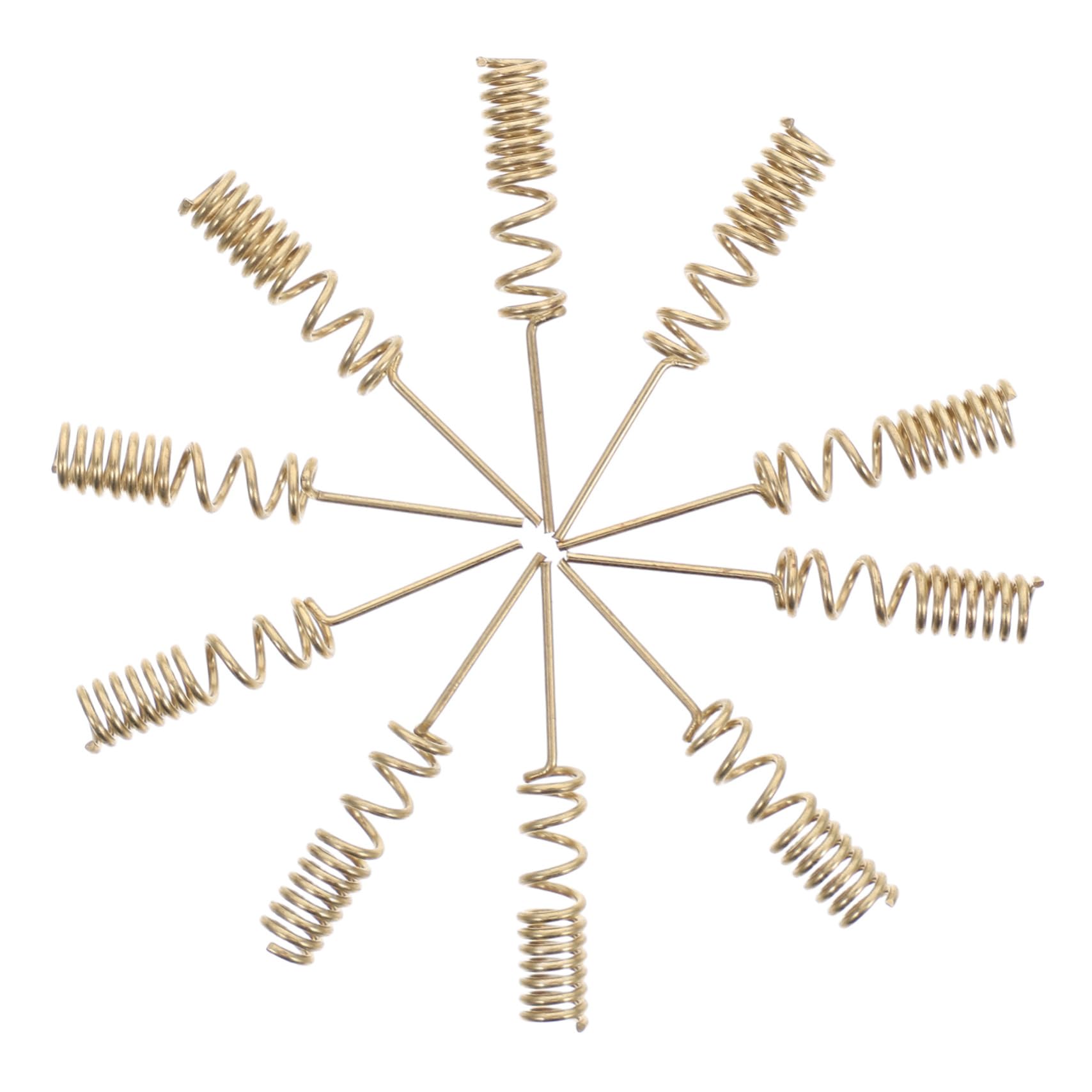 HOLIDYOYO 10 Pack of Coil Communication Antennas Spiral Spring Thickened Phosphor for Reliable Data Transmission