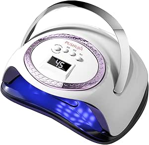 288W Professional Nail Lamp with 66 LEDs & Smart Sensor - Digital Display with 4 Timer Settings for Gel Polish Curing