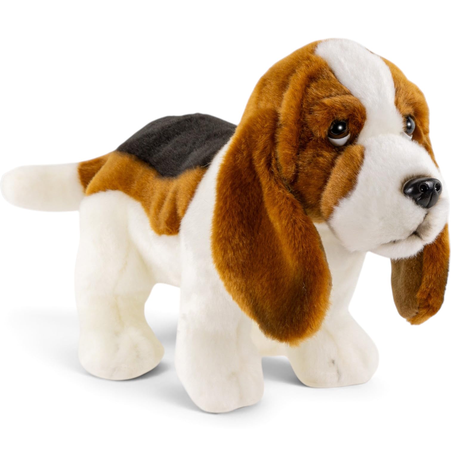 Carl Dick Basset in piedi, peluche, animale di peluche, ca. 32 cm 3622