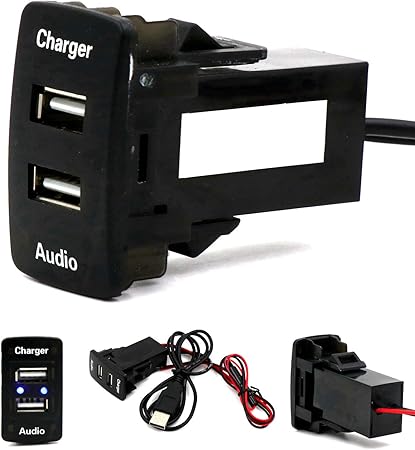 Amazon Honda ホンダ車系用 Usbポート オーディオパーツ 5v 2 1a Usb車の充電器 アダプター カーオーディオアクセサリ 車 バイク Amazon Honda ホンダ車系用 Usbポート オーディオパーツ 5v 2 1a Usb車の充電器 アダプター カーオーディオアクセサリ 車 バイク