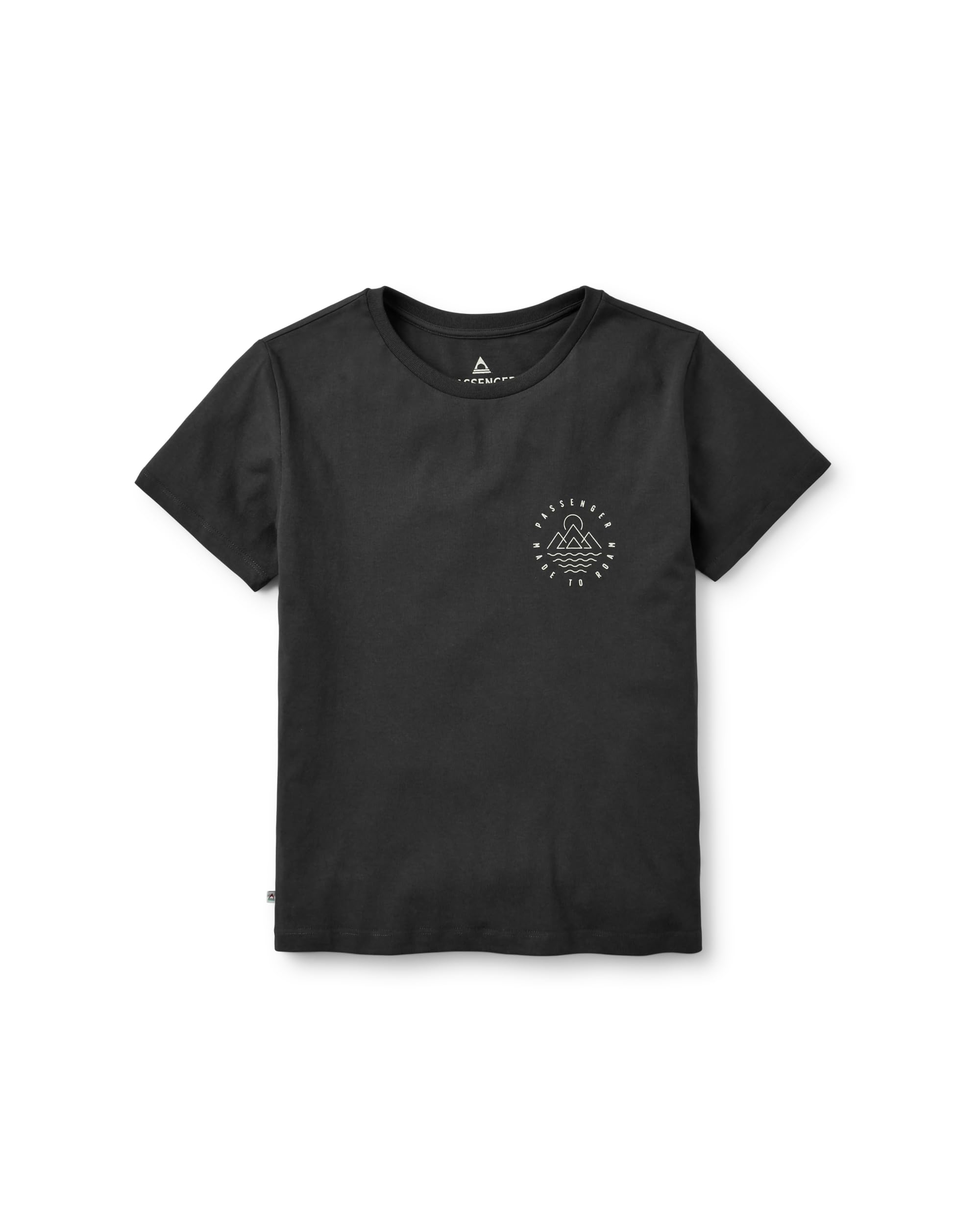 Passenger Women's Remote Recycled Cotton T-Shirt (UK, Alpha, XL, Regular, Regular, Black)