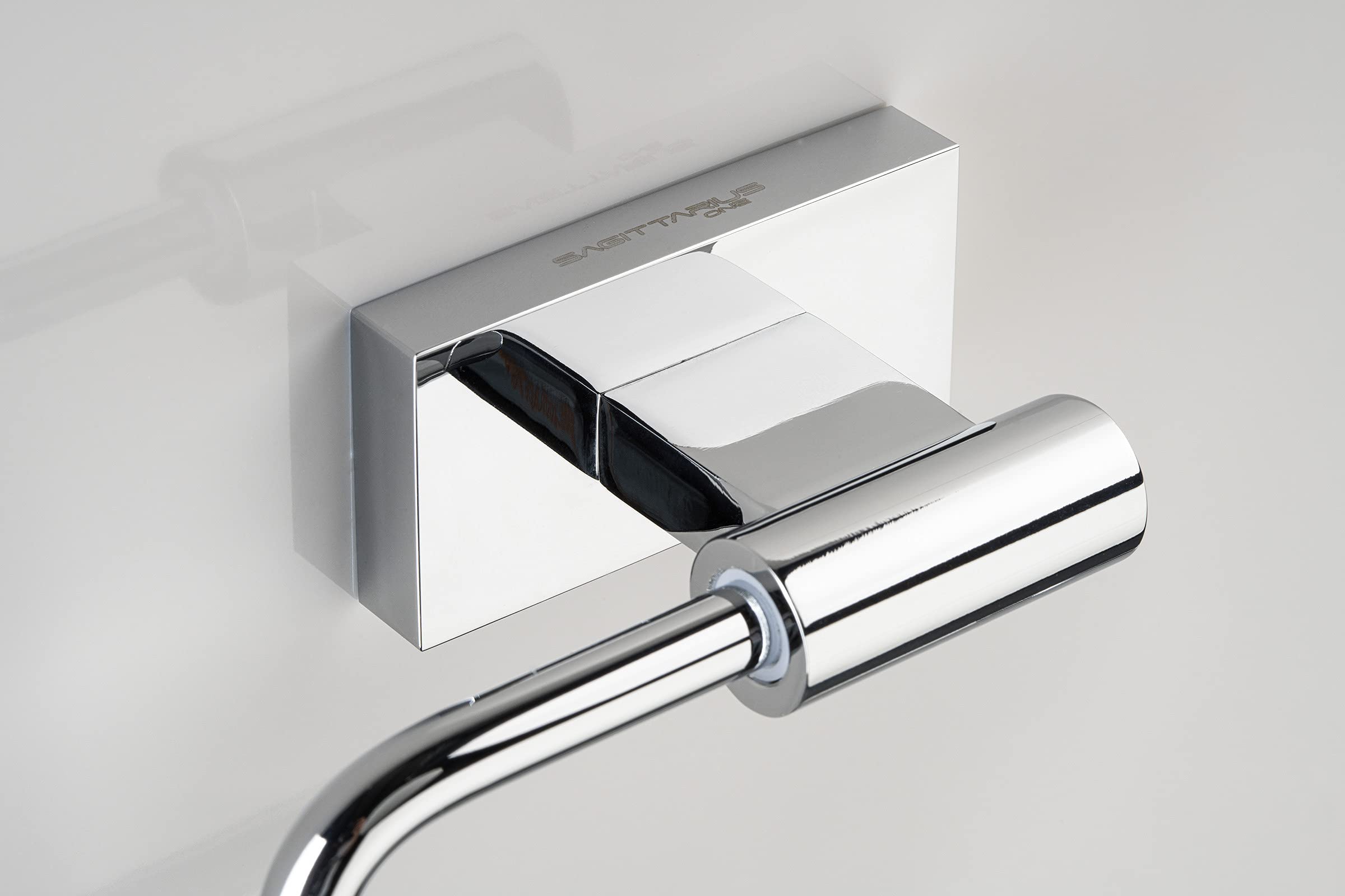 Porta Rollos de Papel Higiénico 140S1, Acero Inoxidable SUS304 Pulido, Acabado Cromado Anticorrosión, Soporte Elegante y Duradero para Baño Moderno
