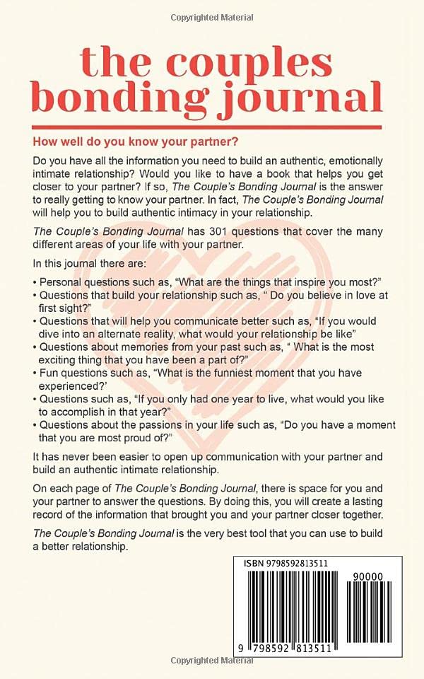 The Couples Bonding Journal: 301 Questions to Build Trust, Intimacy and Strengthen Your Relationship - Image 2