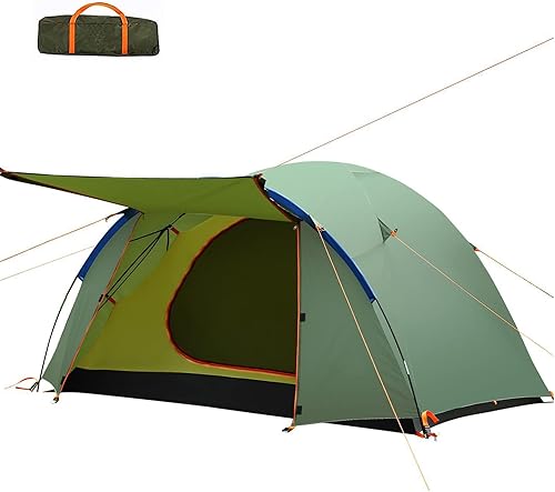 RLAIRN Tiendas de campaña impermeables para 4 personas, tienda de campaña familiar instantánea desplegable con cuerdas a prueba de viento anti-UV,