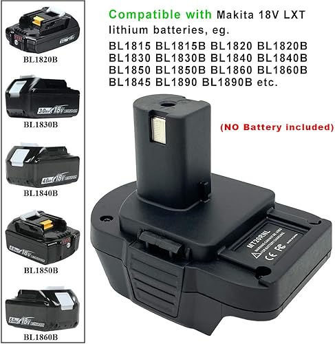 Miniatura 5 de Adaptador para batería Makita de 18 V a baterías Roybi de 18 V, compatible con Makita 18V BL1860B BL1850 BL1830 BL1815 LXT batería uso para Ryobi 18