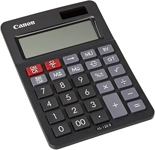 Canon AS-120 II calcolatrice Desktop Calcolatrice con display Nero