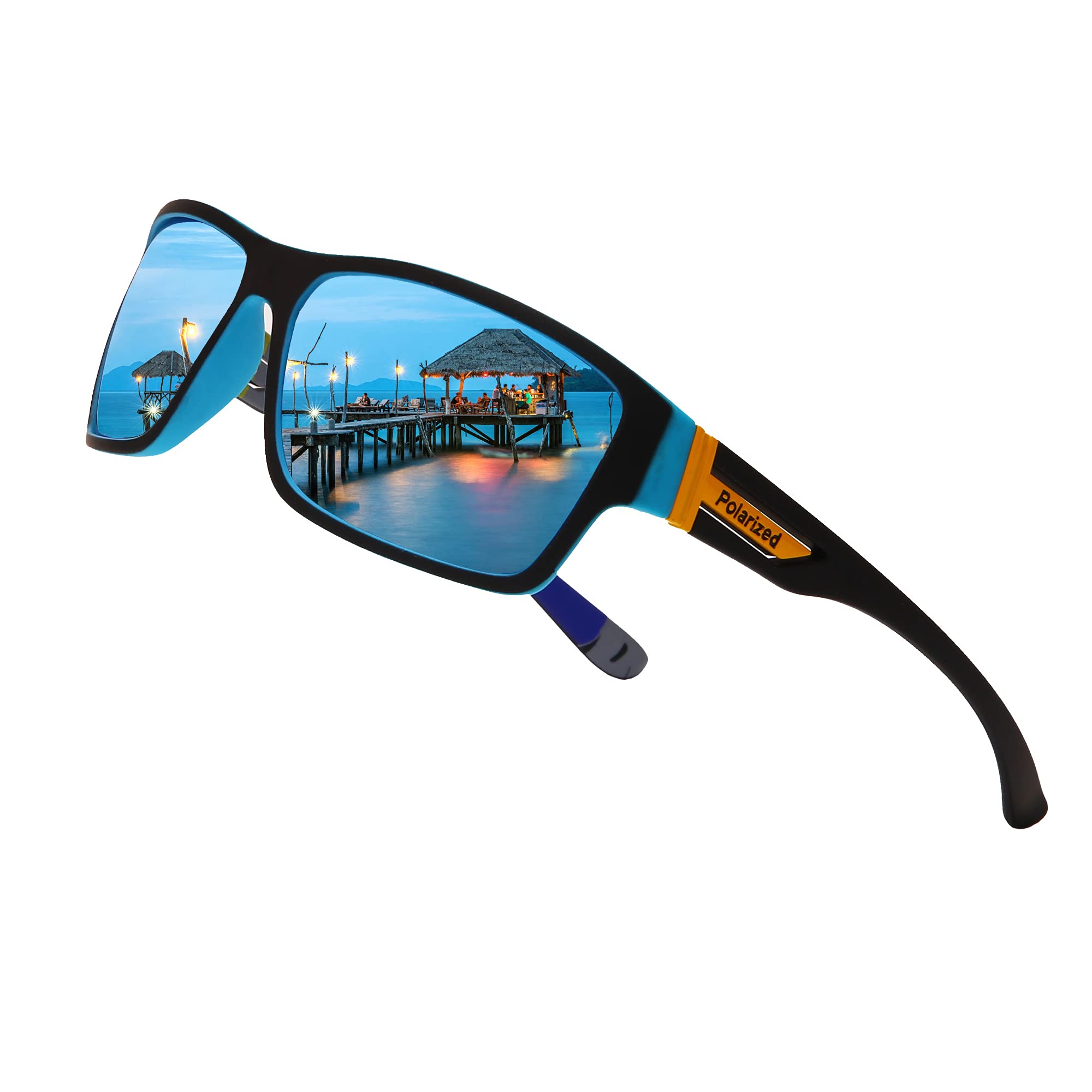 Long Keeper Gafas de Sol Hombre Polarizadas - Gafas Deportivas Hombre Mujer Gafas Sol Para Running Pesca Conducer Ciclismo Alpinismo Al Aire Libre