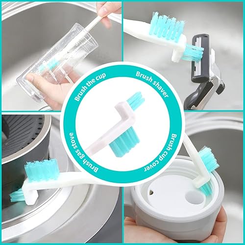 Miniatura 7 de 15 cepillos de limpieza pequeños para el hogar, juego de cepillos limpiadores de hendiduras para detalles profundos, herramienta de limpieza de