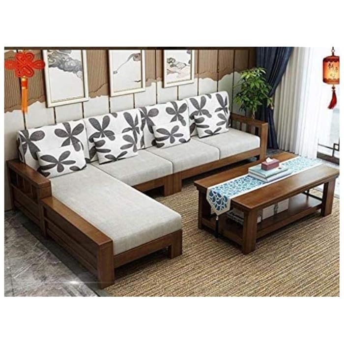 Buy Mahimart And Handicrafts Sheesham Solid Wood 7 Seater Sofa Set for Living Room Wooden Sofa