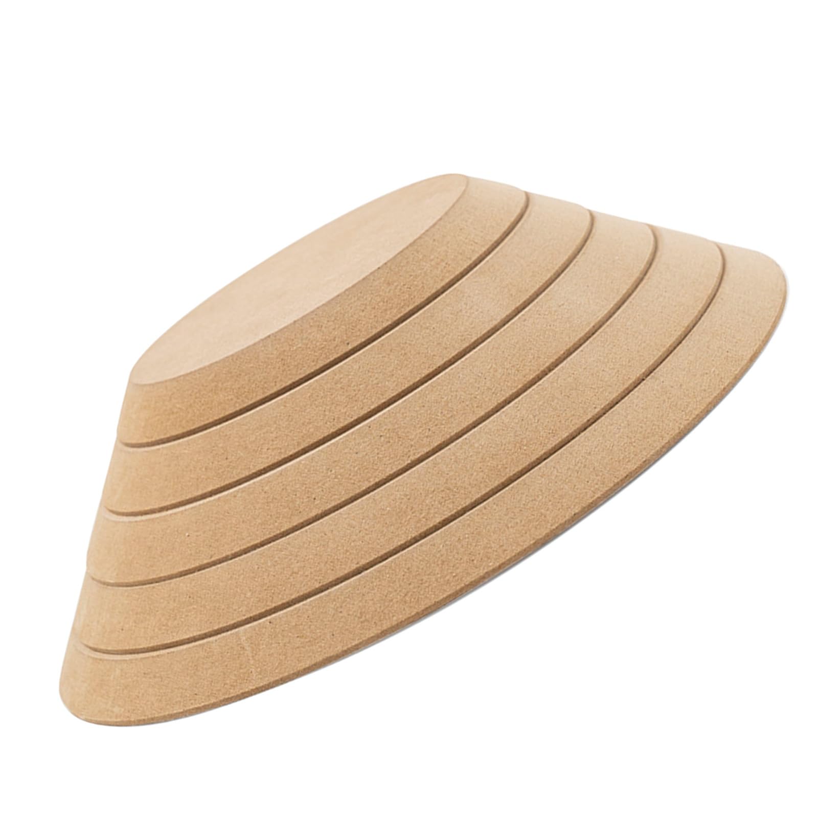 5 Piezas Molde de Cerámica Redondo para Arcilla Molde de Densidad en Blanco de Madera para Formar Placas y Vajilla Artesanal, Herramientas de Cerámica para Manualidades y Modelado