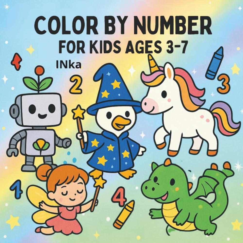 Color by Number for kids ages 3-7