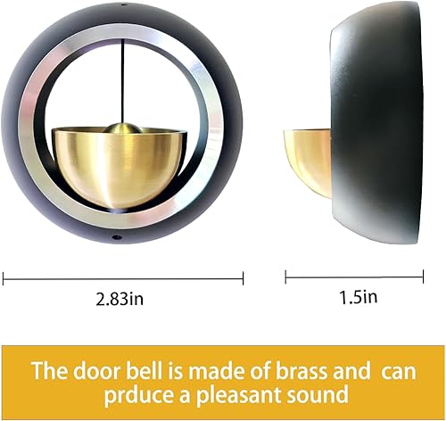 Miniatura 2 de Campana para apertura de puerta, timbre de puerta para negocios al entrar en campanas magnéticamente unidas para puerta, decoraciones de negocios