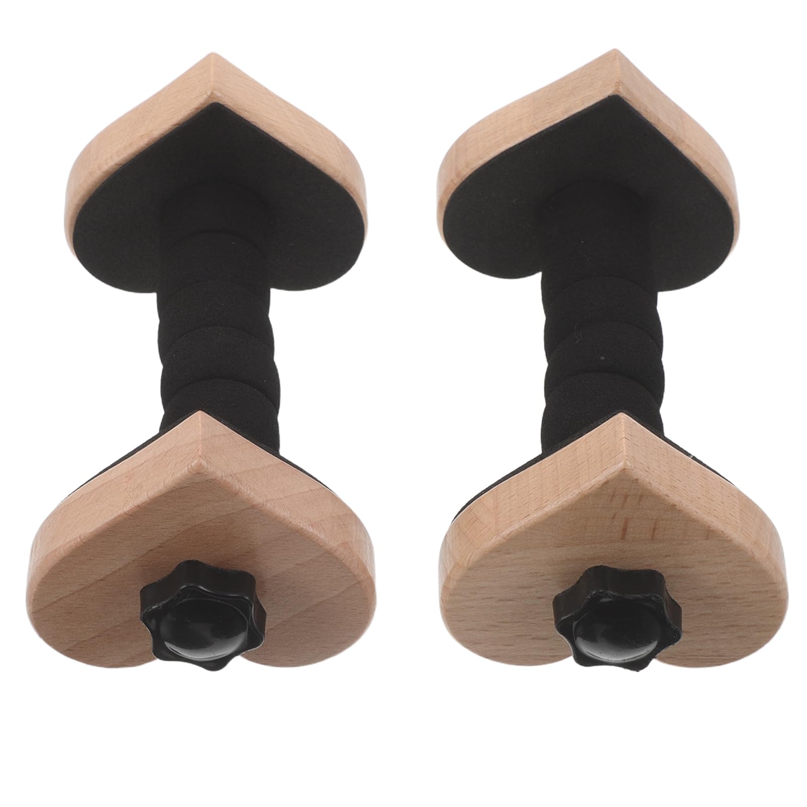 ERINGOGO Holz Gitarrenständer Herzform Freistehend Verstellbar 2 Stück