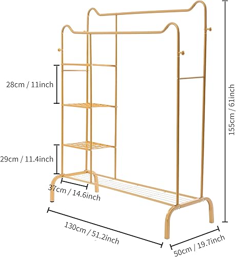 Miniatura 2 de Perchero de ropa, perchero de metal, perchero de ropa resistente, percheros para colgar ropa, perchero moderno para dormitorio, sala de estar